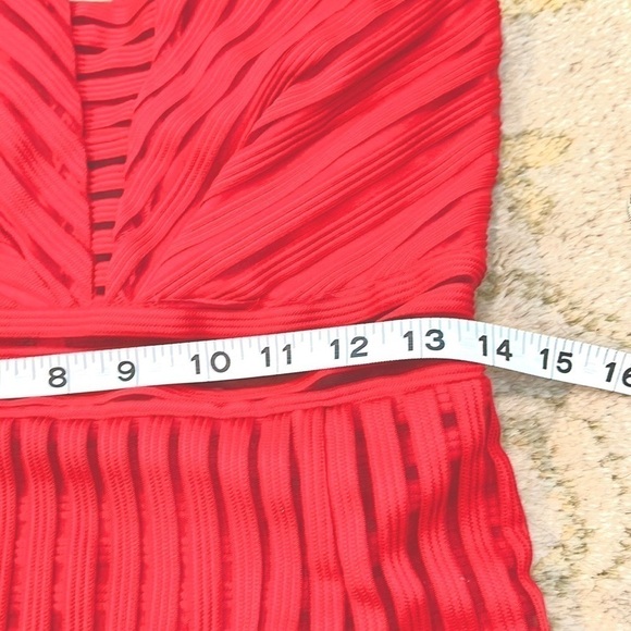 NWT, Luxxel, Stunning Vibrant,Rich Red Cocktail Dress, Small - Picture 12 of 14
